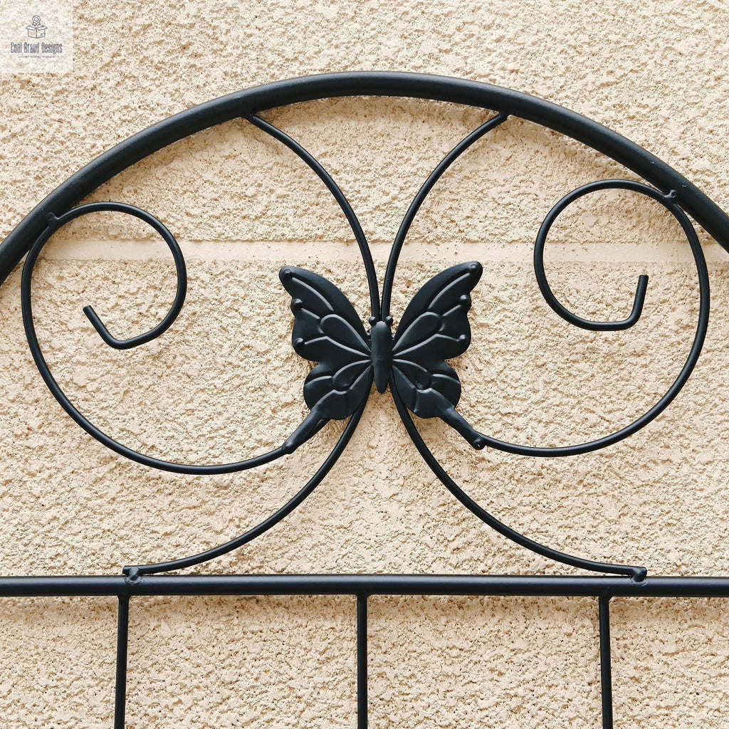 4 Pack Metal Garden Trellis 71" x 19.7" Rustproof Trellis for Climbing Plants Outdoor Flower Support Black - Cool Brand Designs