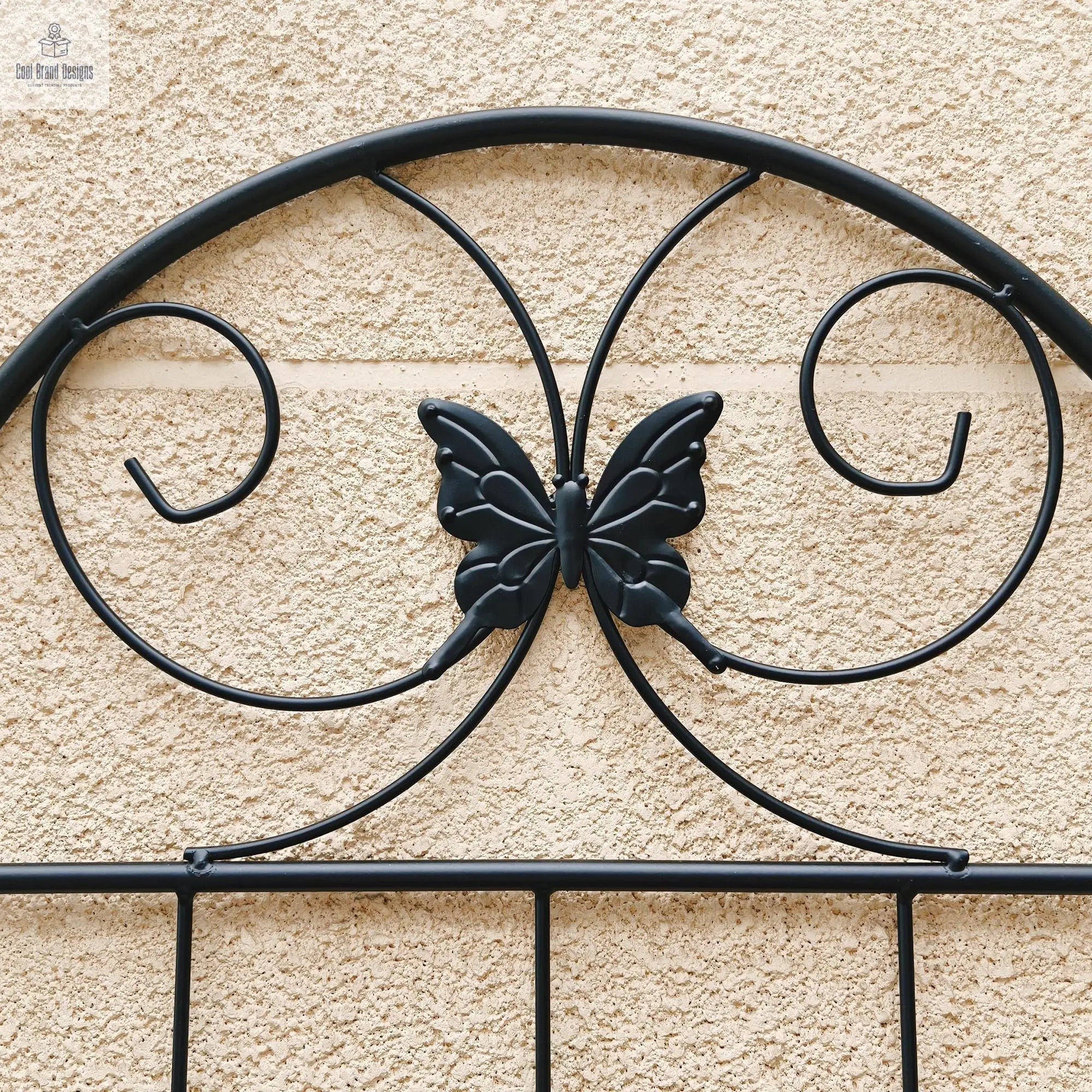 4 Pack Metal Garden Trellis 71" x 19.7" Rustproof Trellis for Climbing Plants Outdoor Flower Support Black - Cool Brand Designs