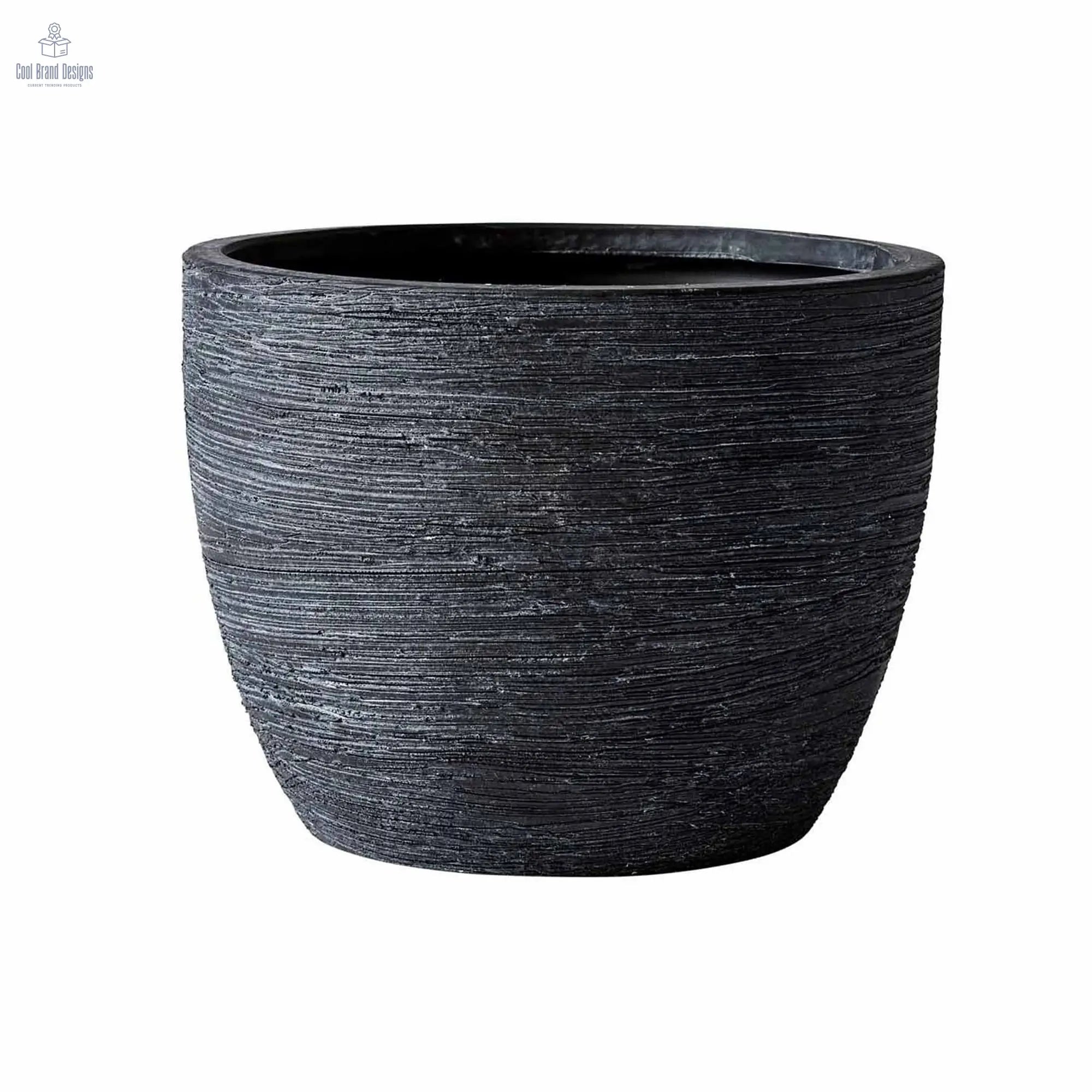 (4 pack)4.5" Textured Matte Ceramic Pot, Black, 1 - Piece - Cool Brand Designs