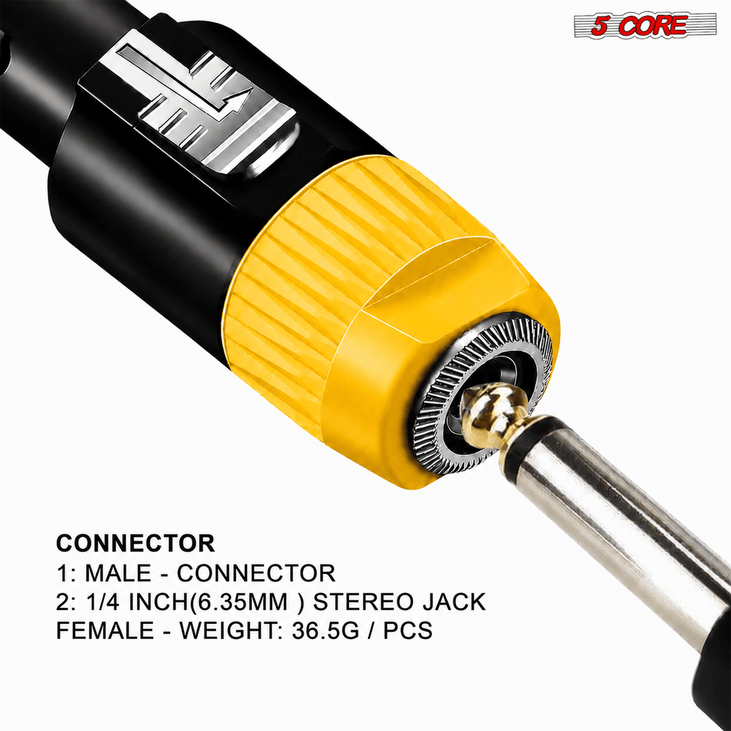 5 Core Speakon Adapter High Quality Audio Jack Male Audio Pin Speaker Adapter Connector - Cool Brand Designs