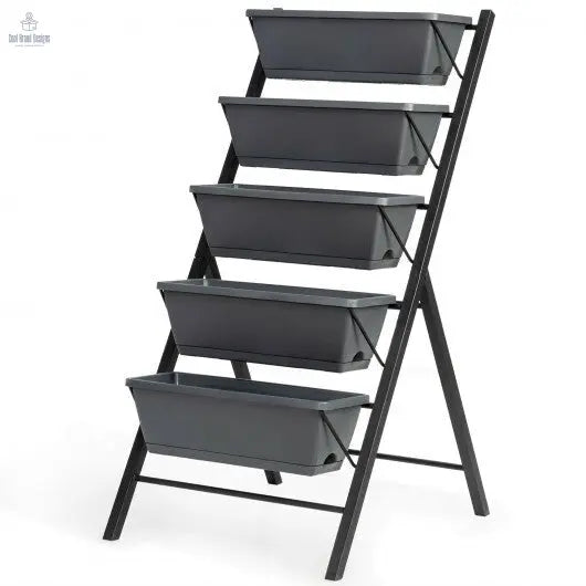 5 - Tier Raised Garden Bed with Water Drainage for Flowers Vegetables - Cool Brand Designs