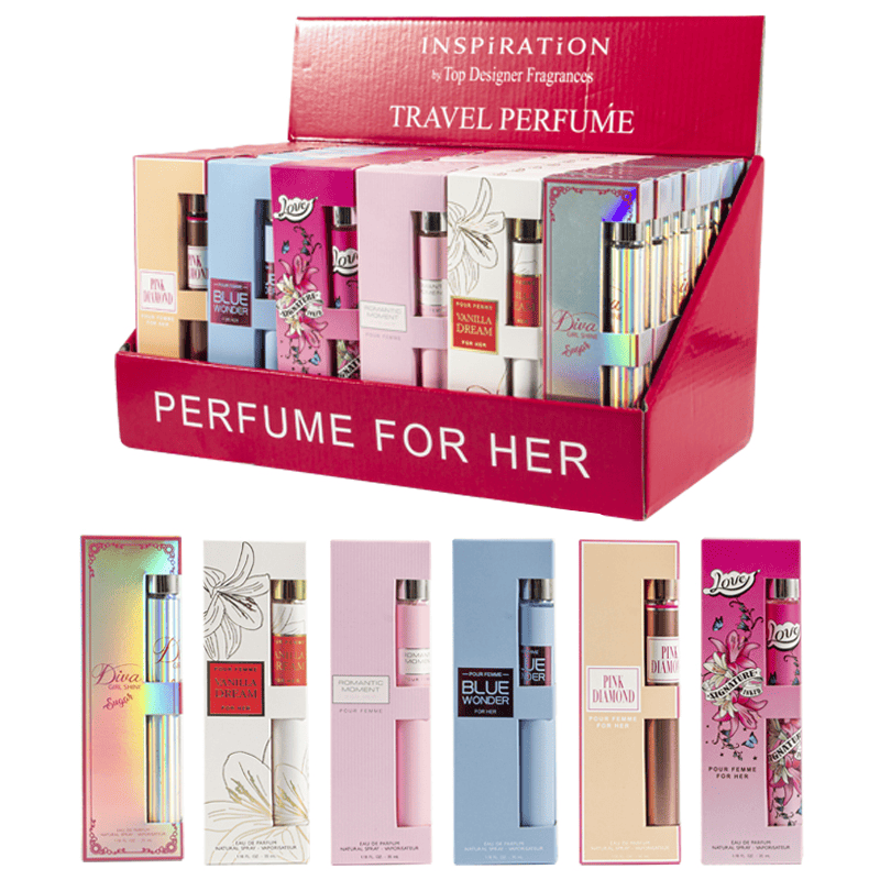6pcs Travel Set, Women'S Eau De Parfuma Spray, Long Lasting Fragrance, 6 Different Flavor, Perfect For Holiday Gifts, Dating, Daily Life, Parties, 1.18 Fl Oz/bottle - Cool Brand Designs
