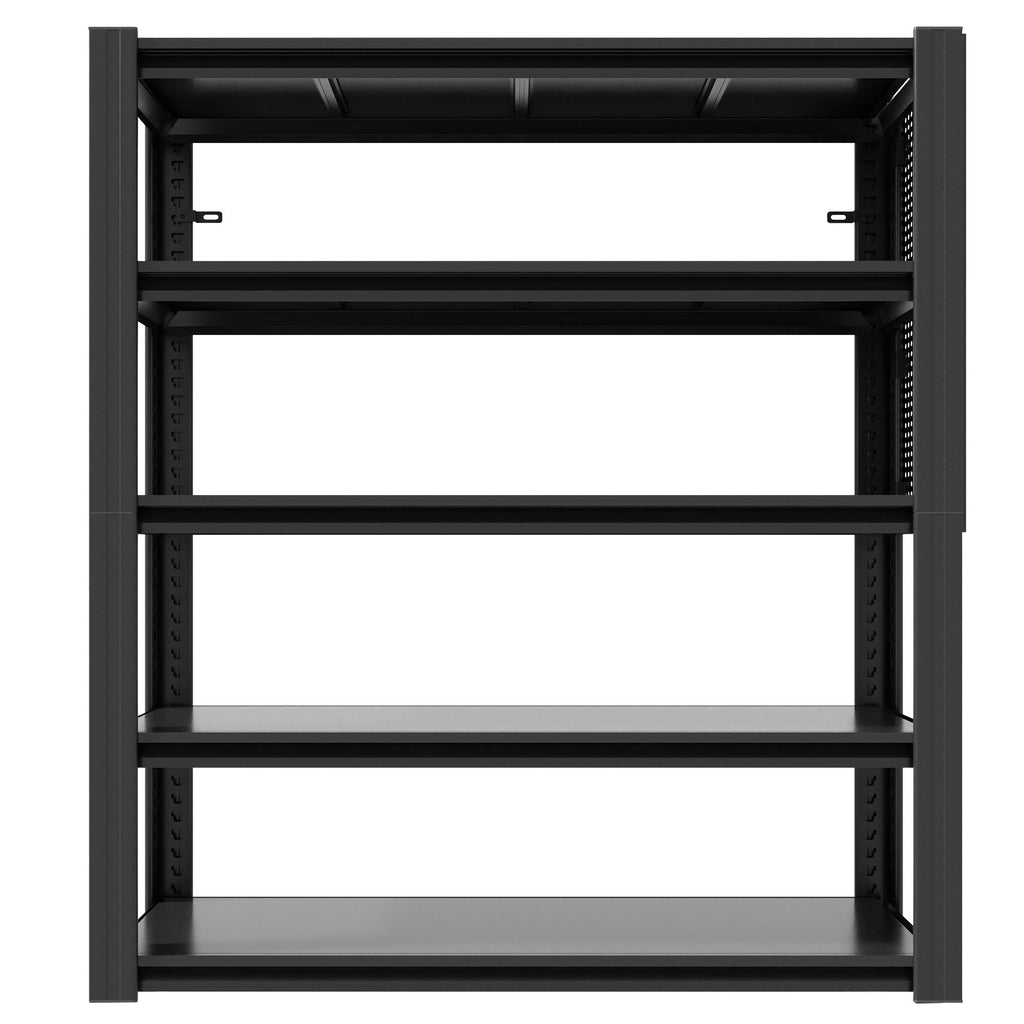 72"H 5-Tier Adjustable Heavy-Duty Shelving with Pegboard, Industrial Storage Rack for Garage, Warehouse, Office, Kitchen - 23.6"D x 47.2"W x 72"H - Cool Brand Designs