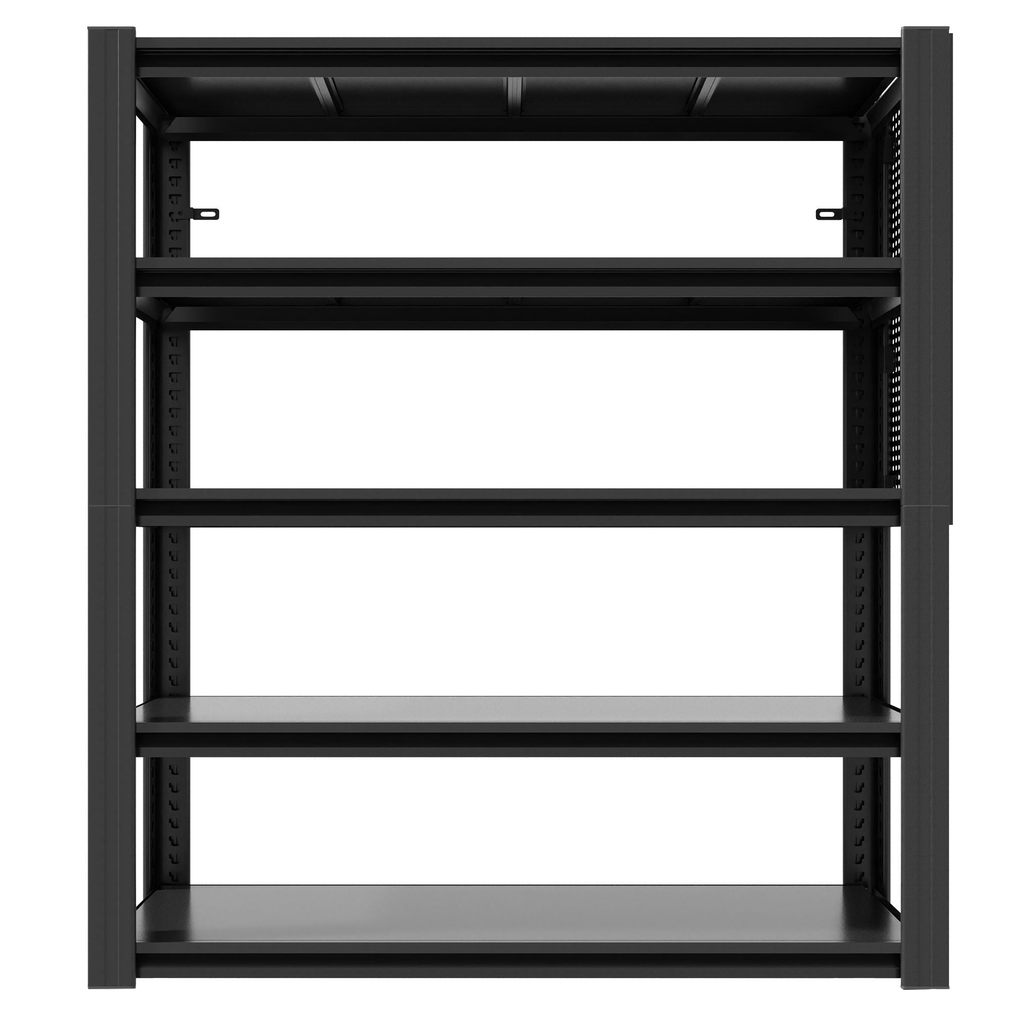 72"H 5-Tier Adjustable Heavy-Duty Shelving with Pegboard, Industrial Storage Rack for Garage, Warehouse, Office, Kitchen - 23.6"D x 47.2"W x 72"H - Cool Brand Designs