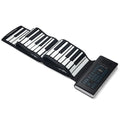 88 Keys Roll Up Keyboard Piano, 128 Rhythms, 128 Tones Portable Electric Digital Hand Roll Piano with Rechargeable Battery 2W Speaker LED Display 5 Ports MIDI Function, for Kids Beginners Adults - Cool Brand Designs