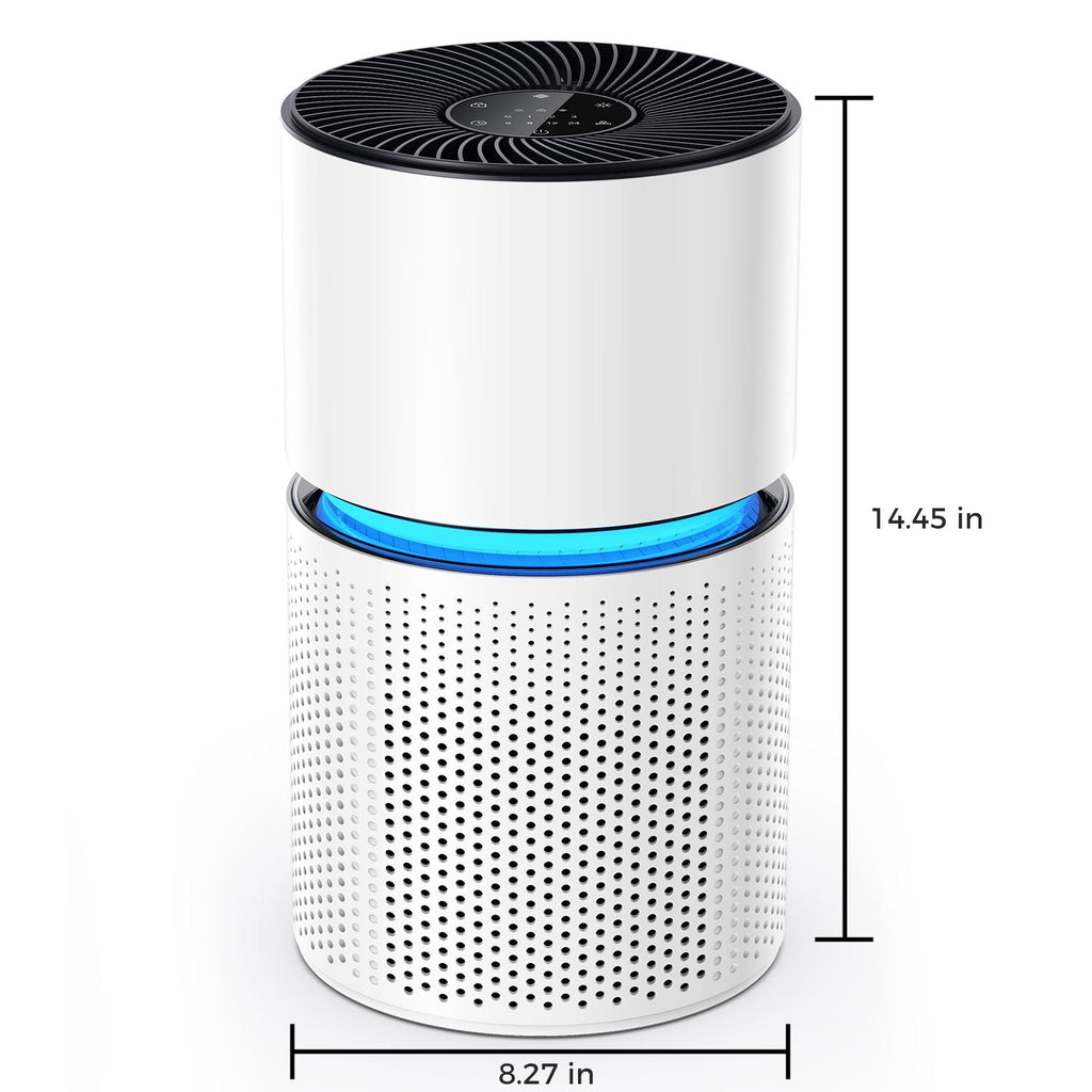 Air Purifiers for Home Large Room Coverage Up to 1095 Sq.Ft Air Cleaner Impressive Filtration Remove Dust, Pet Dander for Office, Bedroom, White - Cool Brand Designs
