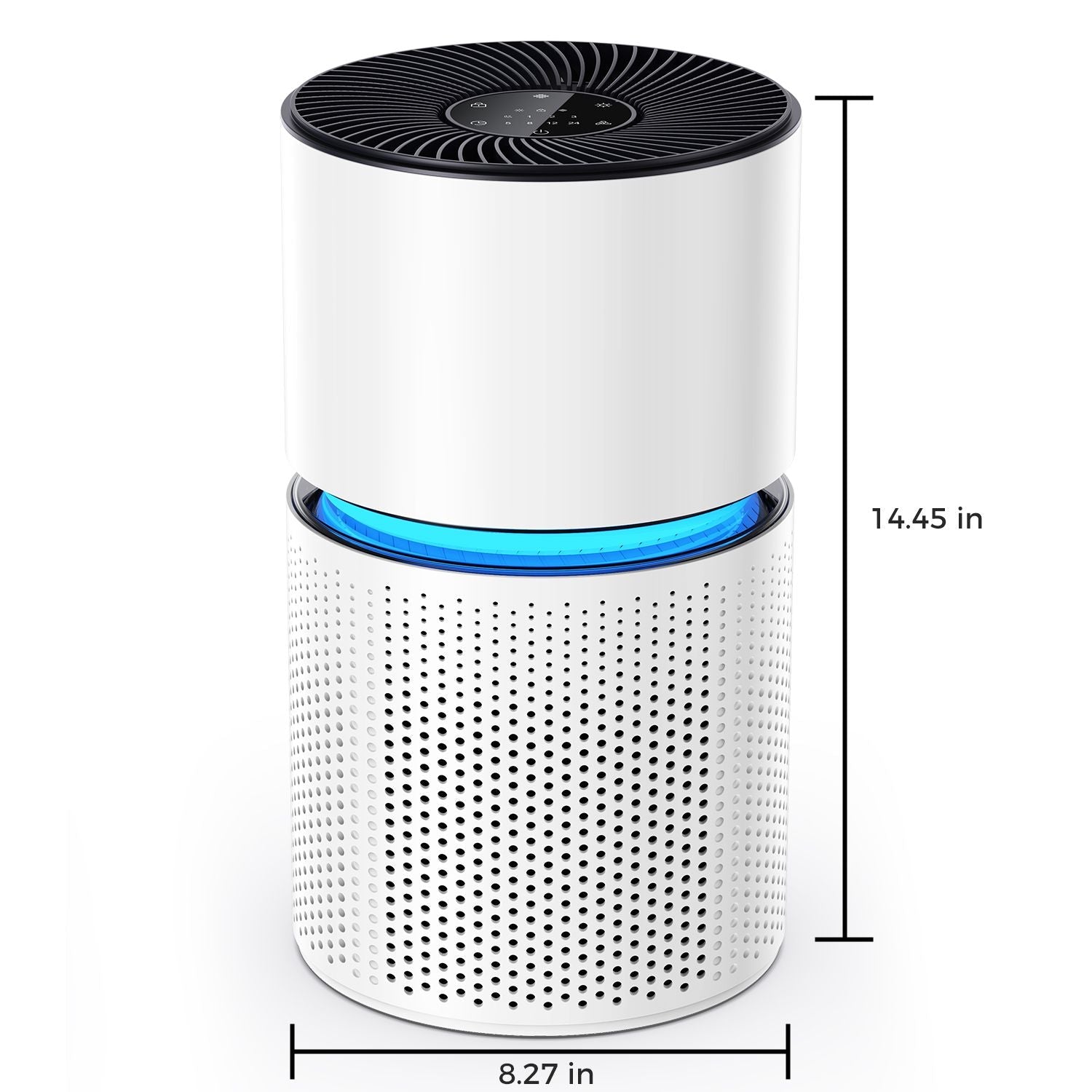 Air Purifiers for Home Large Room Coverage Up to 1095 Sq.Ft Air Cleaner Impressive Filtration Remove Dust, Pet Dander for Office, Bedroom, White - Cool Brand Designs
