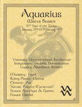 Aquarius zodiac poster Cool Brand Designs