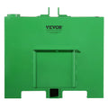 Ballast Box, 3-Point Category 1 Tractor Ballast of 800lbs Capacity, for 2 Inch Hitch Receiver, Heavy-Duty Steel 4.3 ft Large Volume Loader Attachment with Sliding Door, Green VEVOR