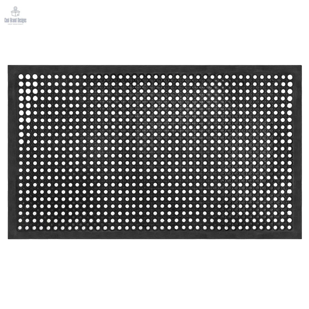 Bar Kitchen Industrial Multi-functional Anti-fatigue Drainage Rubber Non-slip Hexagonal Mat 150*90cm - Cool Brand Designs