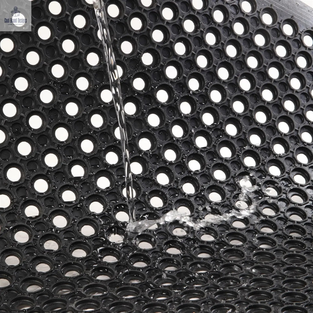 Bar Kitchen Industrial Multi-functional Anti-fatigue Drainage Rubber Non-slip Hexagonal Mat 150*90cm - Cool Brand Designs