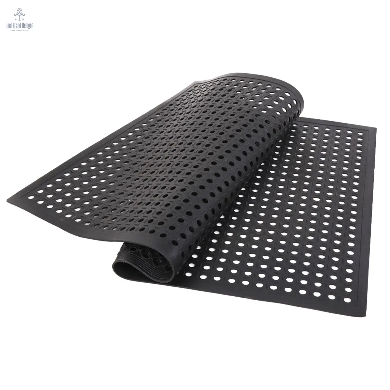 Bar Kitchen Industrial Multi-functional Anti-fatigue Drainage Rubber Non-slip Hexagonal Mat 150*90cm - Cool Brand Designs