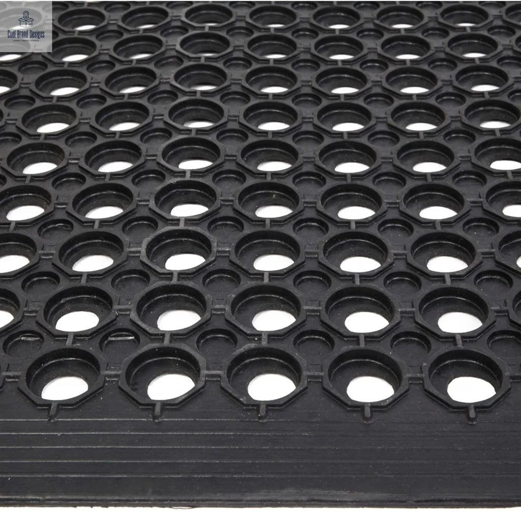 Bar Kitchen Industrial Multi-functional Anti-fatigue Drainage Rubber Non-slip Hexagonal Mat 150*90cm - Cool Brand Designs