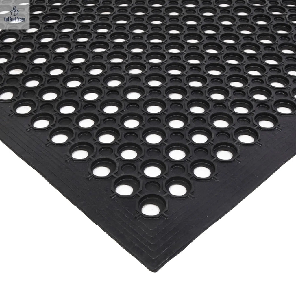 Bar Kitchen Industrial Multi-functional Anti-fatigue Drainage Rubber Non-slip Hexagonal Mat 150*90cm - Cool Brand Designs