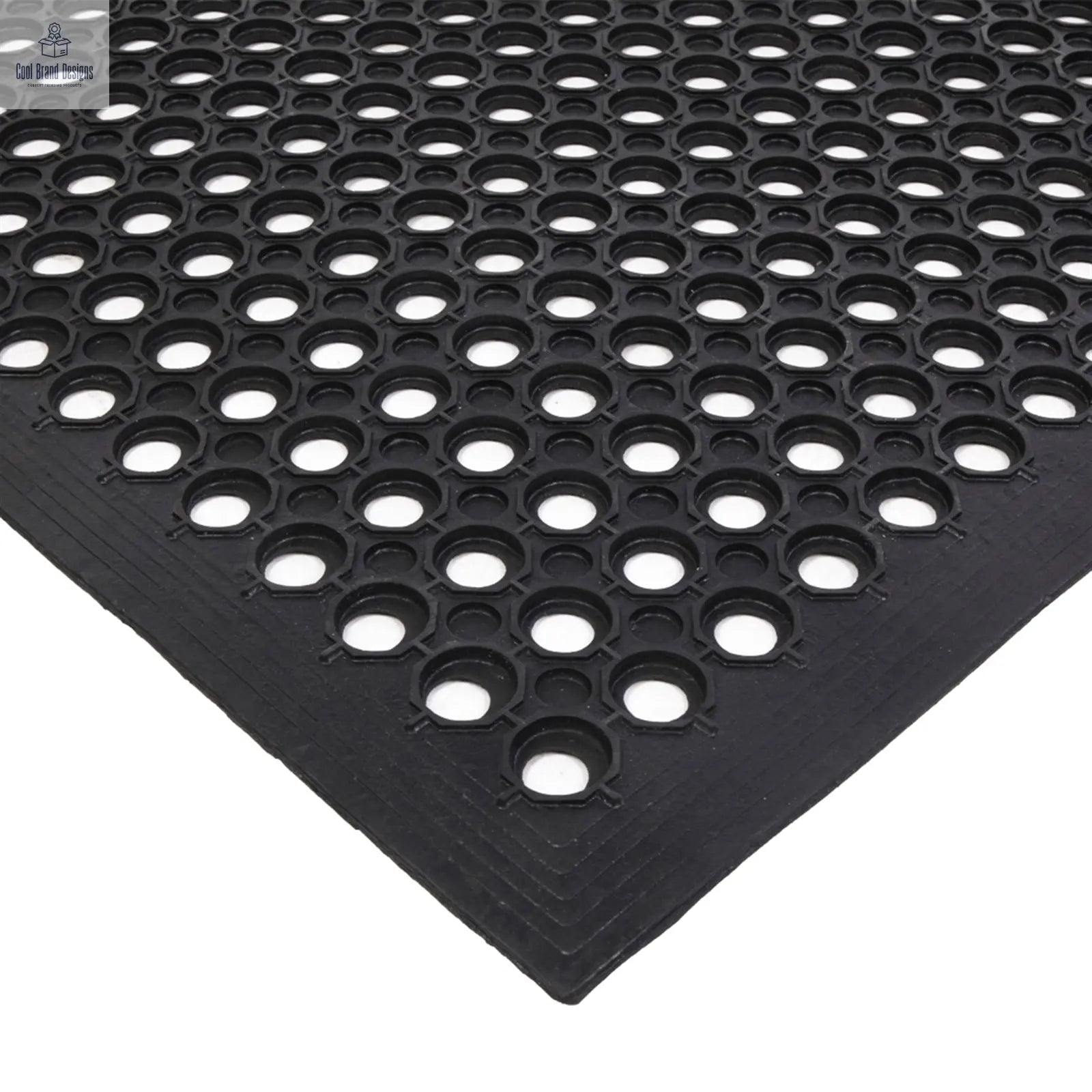 Bar Kitchen Industrial Multi-functional Anti-fatigue Drainage Rubber Non-slip Hexagonal Mat 150*90cm - Cool Brand Designs