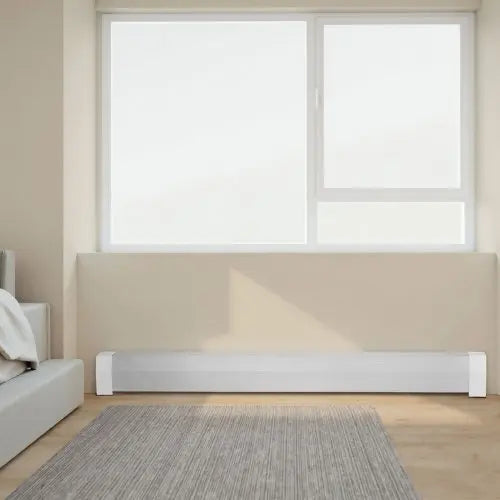 Baseboard Heater Covers, Premium Series 6 ft Standard Electric Heating Unit Front Cover for Home Improvement, Heavy - duty Steel, Easy Installation for Bedroom Replacing Old Cover, White - Cool Brand Designs