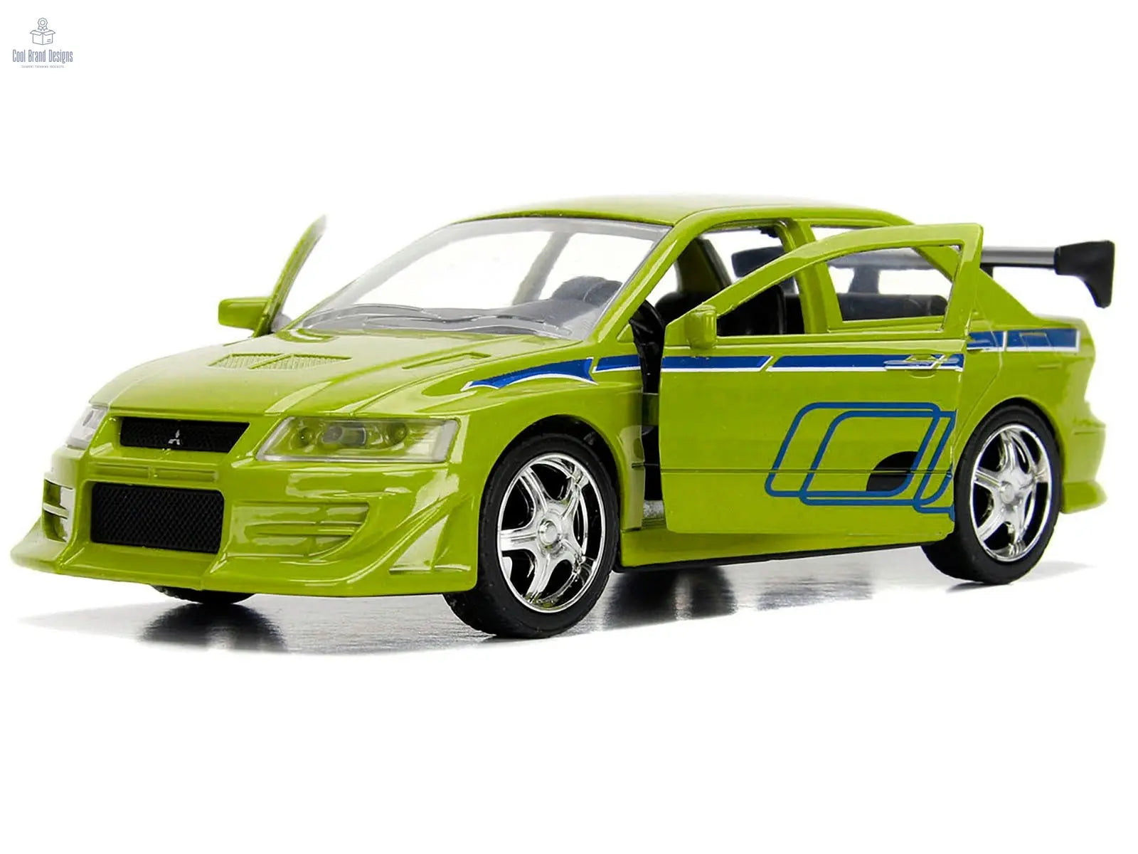 Brian's Mitsubishi Lancer Evolution VII Green "Fast & Furious" Movie 1/32 Diecast Model Car by Jada - Cool Brand Designs