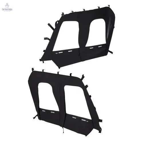 Cab Enclosure Upper Doors, Compatible with Kawasaki Teryx4 2012 - 2022, Soft Upper Doors, Windproof & Waterproof Upgraded Zipper UTV Soft Side Window Kit, Work with Roof and Partial Windshields - Cool Brand Designs