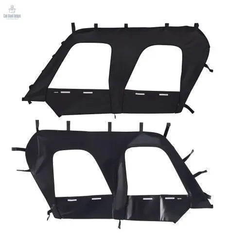 Cab Enclosure Upper Doors, Compatible with Kawasaki Teryx4 2012 - 2022, Soft Upper Doors, Windproof & Waterproof Upgraded Zipper UTV Soft Side Window Kit, Work with Roof and Partial Windshields - Cool Brand Designs