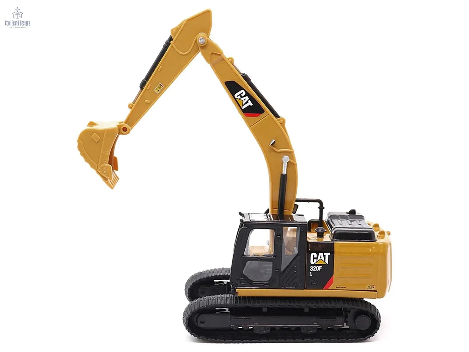 CAT Caterpillar 320F L Hydraulic Excavator Yellow and Black 1/64 Diecast Model by Diecast Masters - Cool Brand Designs