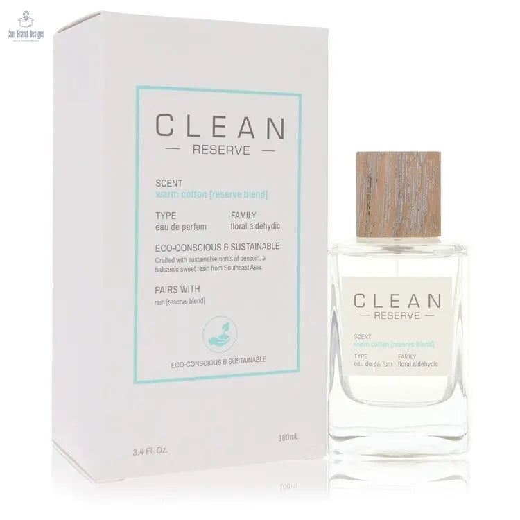 Clean Reserve Warm Cotton by Clean Eau De Parfum Spray 3.4 oz (Women) - Cool Brand Designs