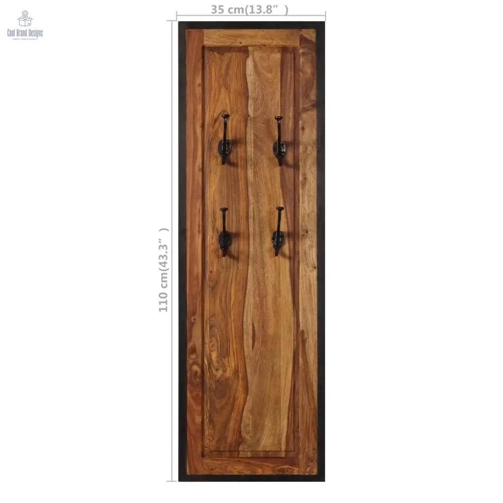 Coat Racks 2 pcs Solid Acacia Wood - Cool Brand Designs