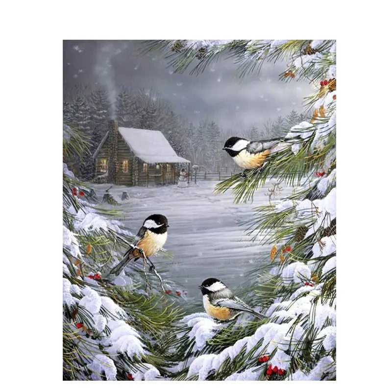 Color: 16Style, Size: 40x50 noframe - Animal Painting By Numbers Landscape Set Acrylic Paint DIY Kits Cool Brand Designs