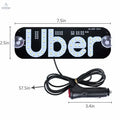Color: Blue, style: Cigarette lighter - Car LED Indicator Light With  Cigarette Lighter Instrument Light Taxi Uber TAXI Empty Car Cool Brand Designs