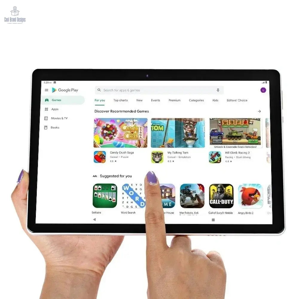 Color: Silver, Bundle: Bundle 1 - New 10.1 Inch Android Tablet Pc Google Play Dual Cameras Octa Core Dual SIM Phone Call Tablets Bluetooth Wifi 4GB RAM 64GB ROM - Cool Brand Designs