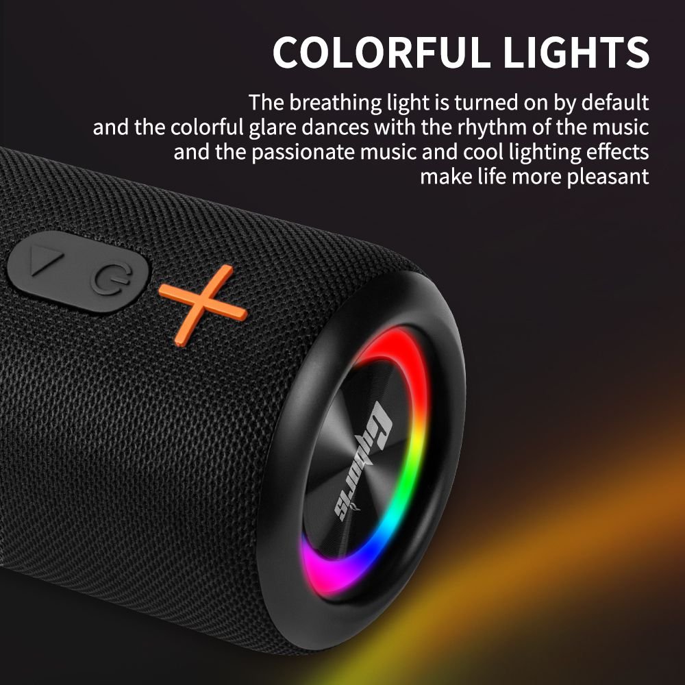 Cyboris S10 2 in 1 Portable Splittable Bluetooth Speaker, Waterproof Split Wireless Speaker Bluetooth V5.3 with 20W Loud Stereo Sound, 24H Playtime, True Wireless Pairing for Home, Outdoor or Travel - Cool Brand Designs