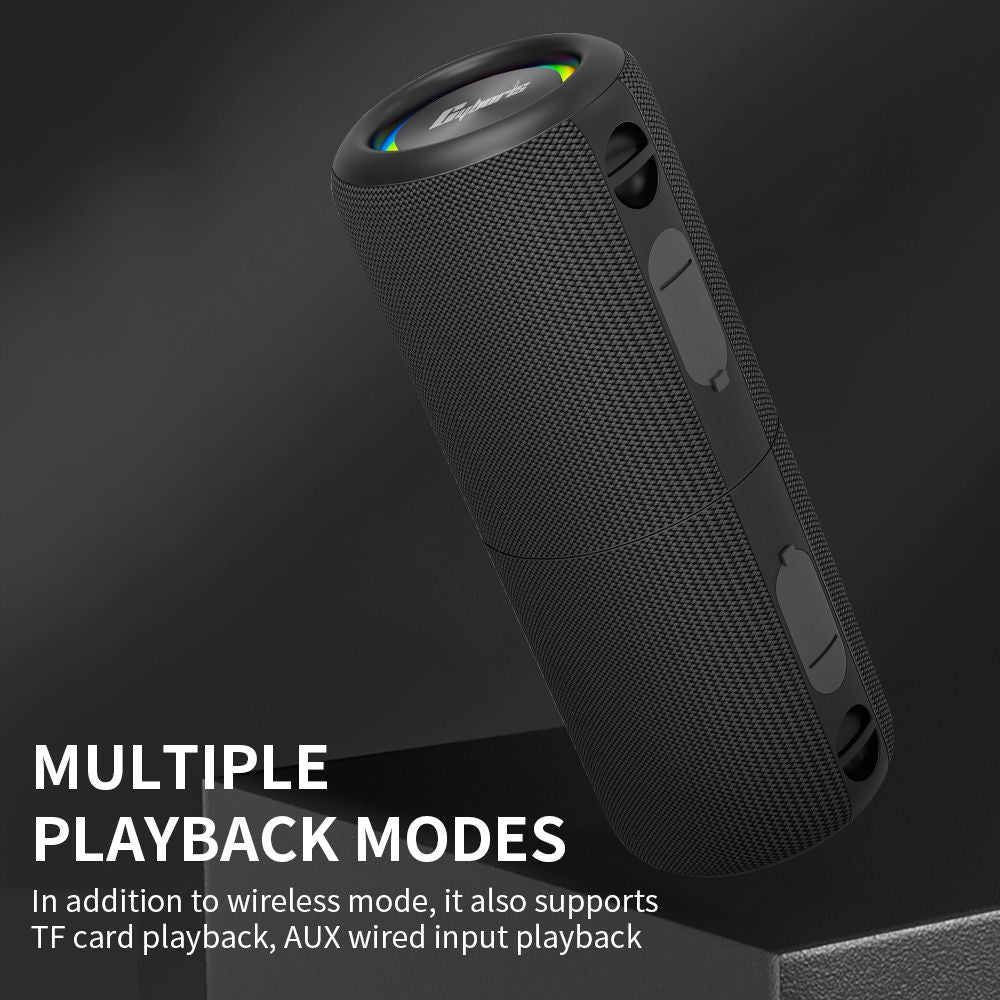 Cyboris S10 2 in 1 Portable Splittable Bluetooth Speaker, Waterproof Split Wireless Speaker Bluetooth V5.3 with 20W Loud Stereo Sound, 24H Playtime, True Wireless Pairing for Home, Outdoor or Travel - Cool Brand Designs