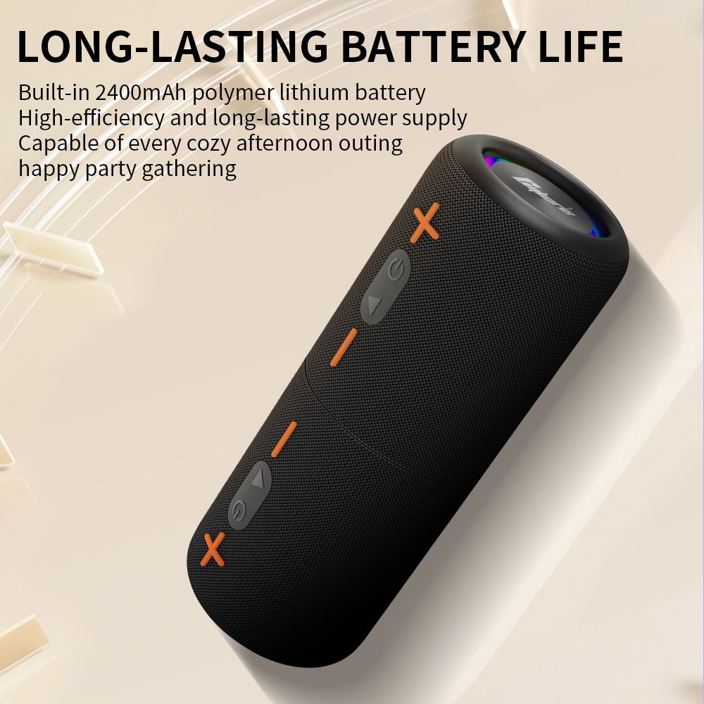Cyboris S10 2 in 1 Portable Splittable Bluetooth Speaker, Waterproof Split Wireless Speaker Bluetooth V5.3 with 20W Loud Stereo Sound, 24H Playtime, True Wireless Pairing for Home, Outdoor or Travel - Cool Brand Designs