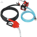 Diesel Fuel Transfer Pump Kit  12V 10 GPM DC with Automatic Shut-off Nozzle Hose, Portable Electric Self-Priming Fuel Transfer Extractor Pump Kit  for Diesel, Kerosene, Machine, Transformer Oil VEVOR