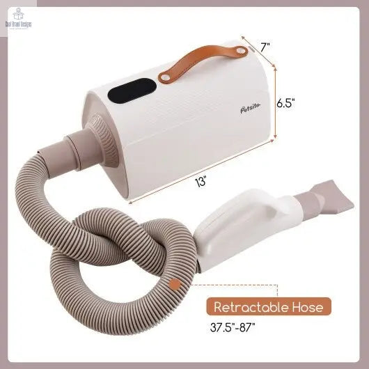 Dog Cat Hair Blower with Negative Ion Function and Adjustable Temperature - Cool Brand Designs