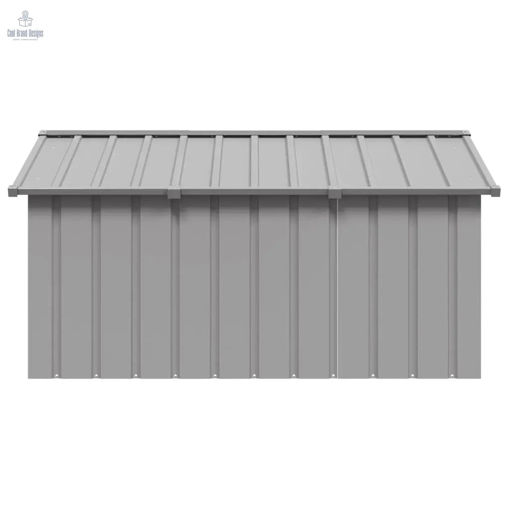 Dog House Gray 45.9"x60.2"x32.1" Galvanized Steel - Cool Brand Designs