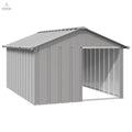 Dog House Gray 45.9"x60.2"x32.1" Galvanized Steel - Cool Brand Designs