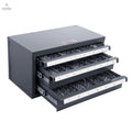 Drill Bit Dispenser Cabinet, Three - Drawer Drill Bit Organizer Cabinet for 1mm to 13mm, Steel Drill Dispenser Organizer Cabinet with Labels, Stackable Drill Dispenser for Drill Bit Storage - Cool Brand Designs
