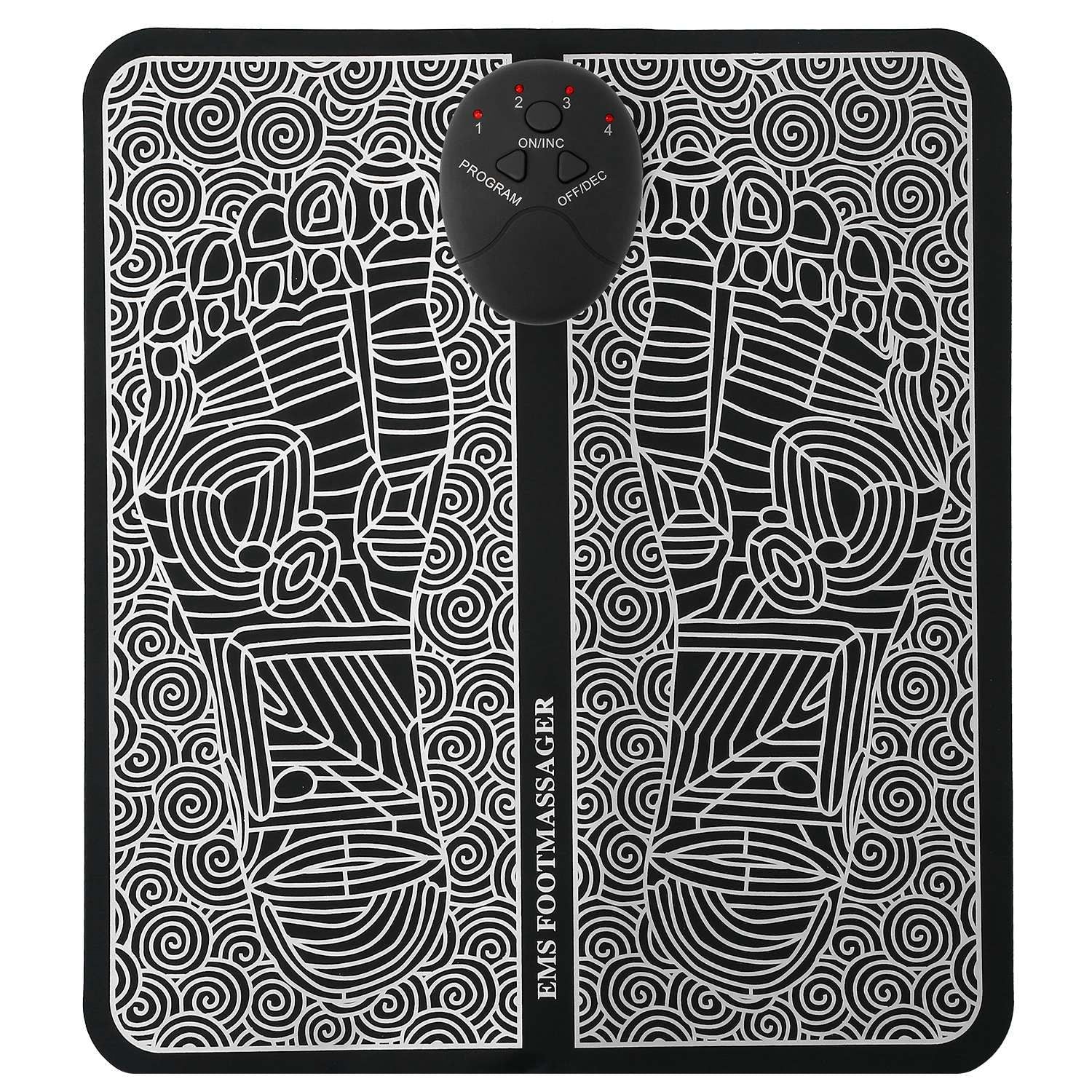 EMS Foot Massage Pad Electric Stimulator Massager Unit Leg Reshaping Muscle Pain Relax Foldable Massage Mat - Cool Brand Designs