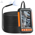 Endoscope Camera with Light, Dual Lens Borescope with 49.2FT Semi - Rigid Cable - Cool Brand Designs