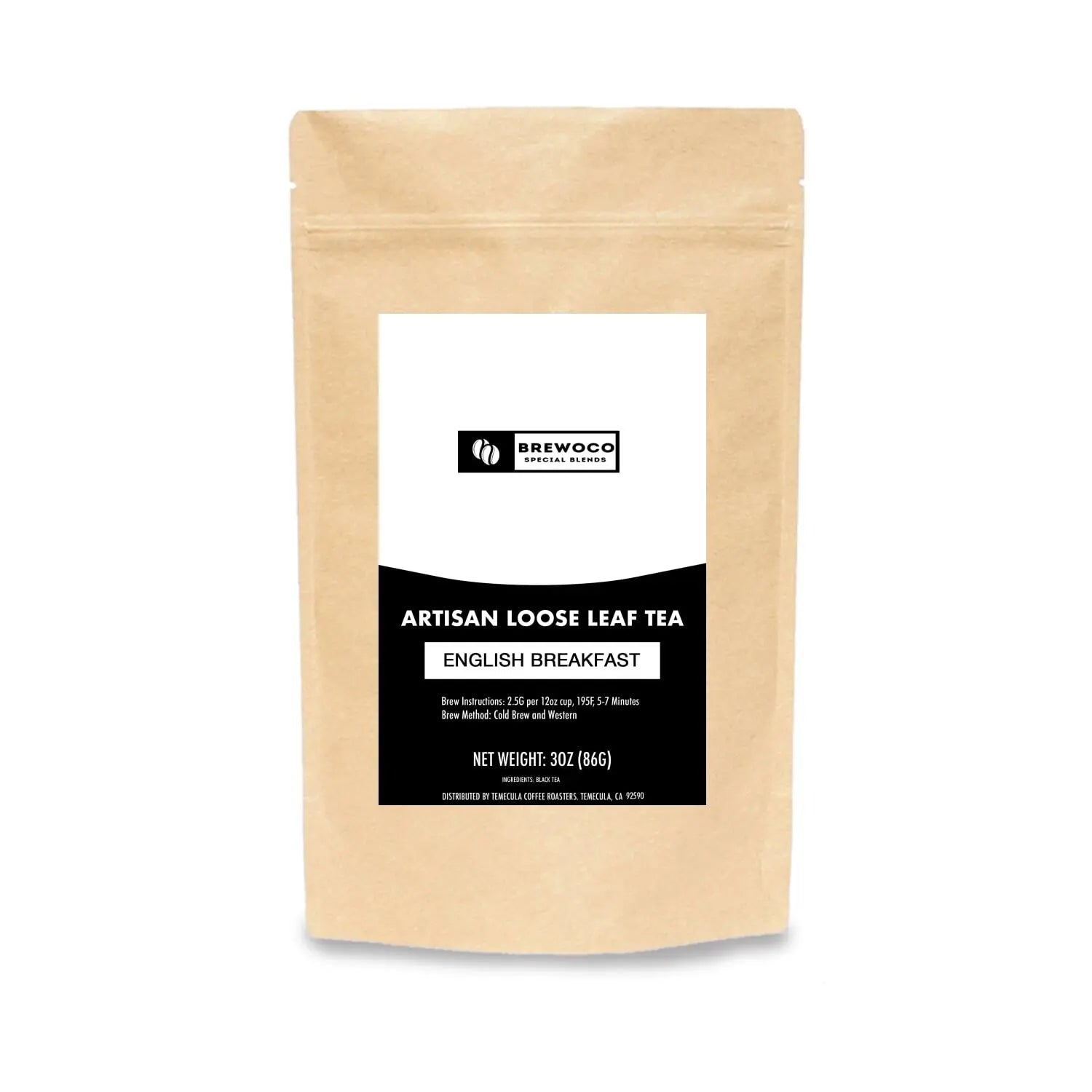 English Breakfast - 3oz - Loose leaf Brewoco