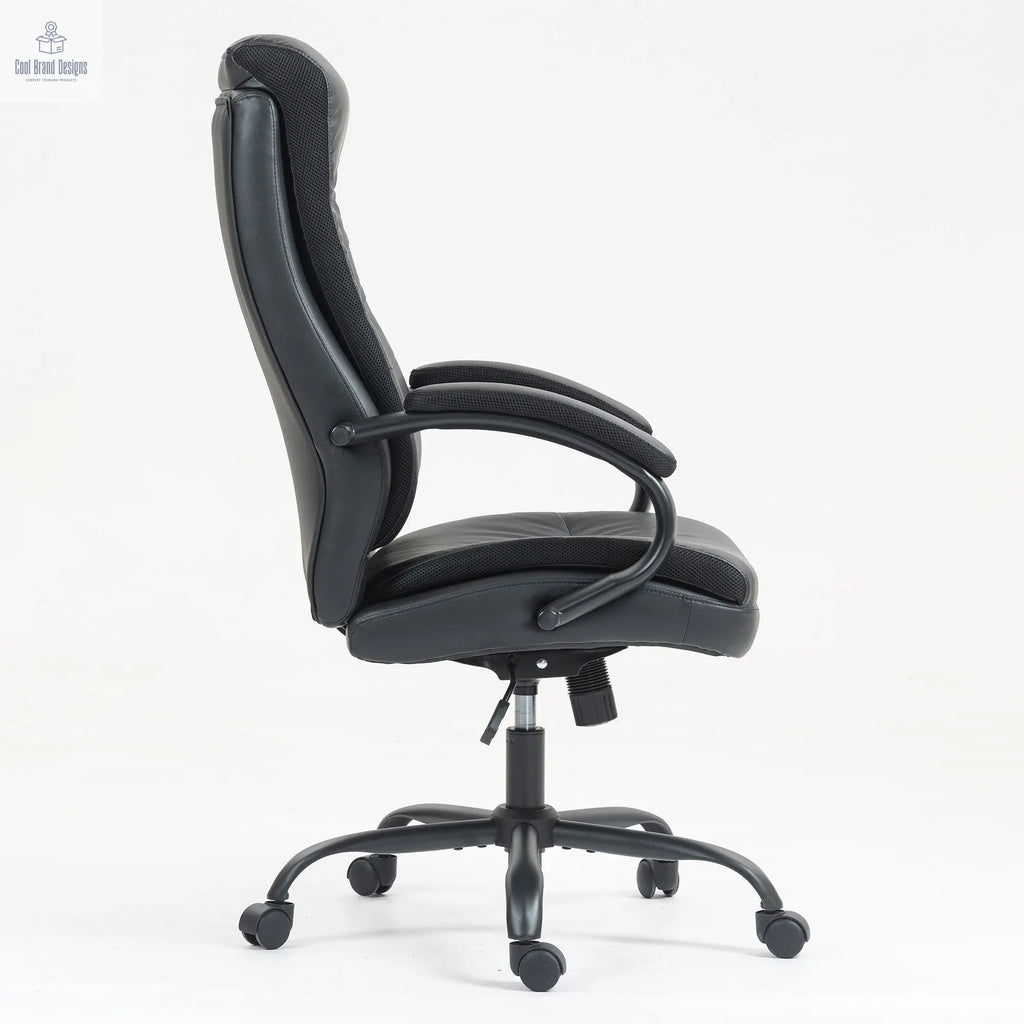 Ergonomic Upholstered Swivel Office Executive Chair with Extra Padding 9131HJ - Cool Brand Designs