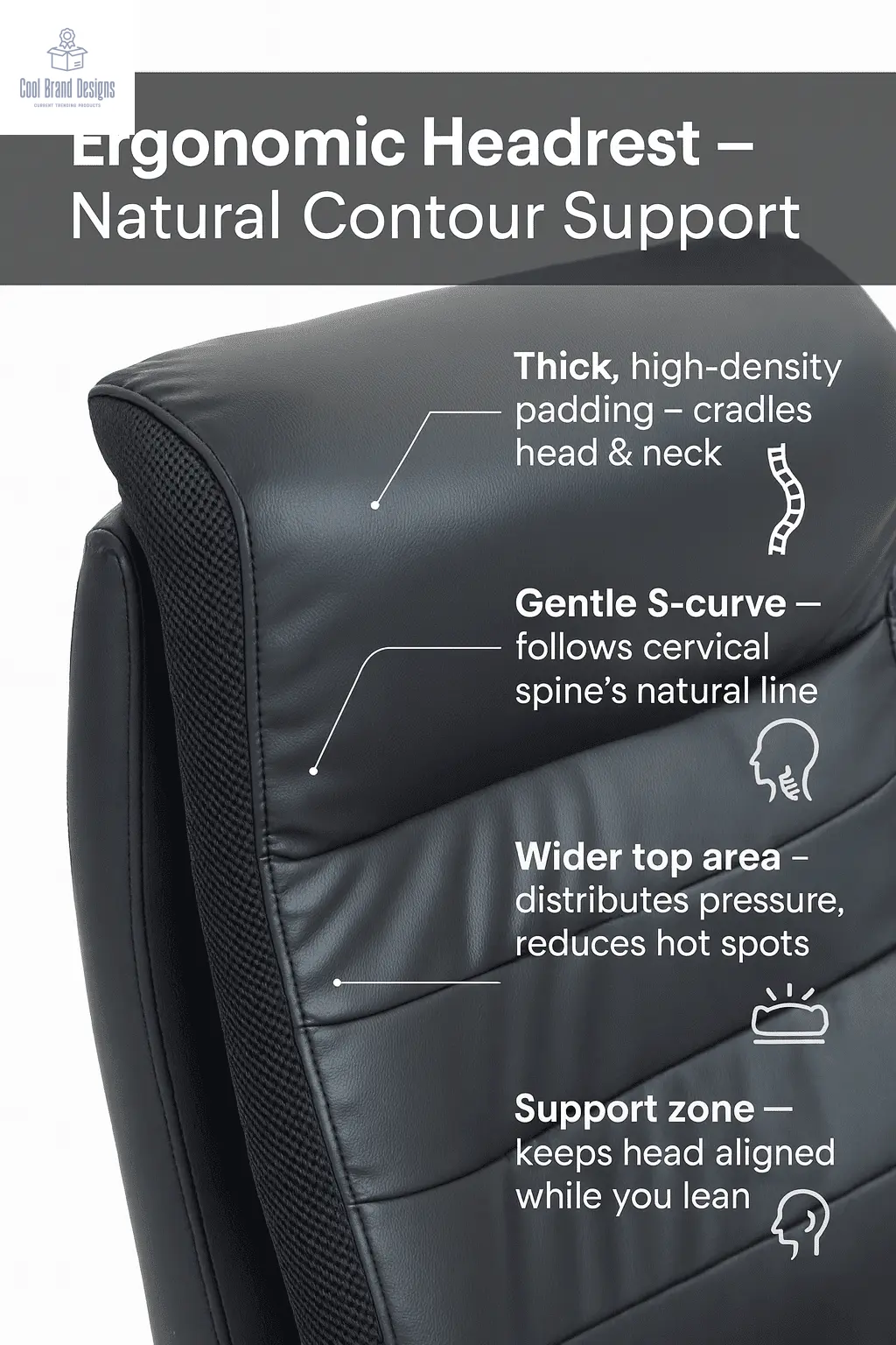 Ergonomic Upholstered Swivel Office Executive Chair with Extra Padding 9131HJ - Cool Brand Designs
