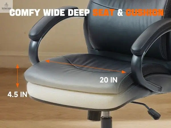 Ergonomic Upholstered Swivel Office Executive Chair with Extra Padding 9131HJ - Cool Brand Designs