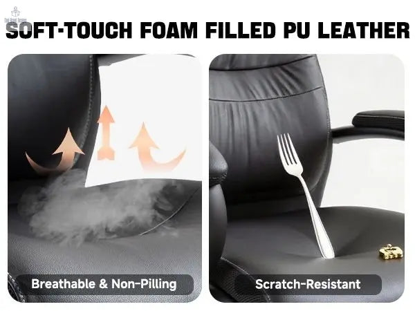 Ergonomic Upholstered Swivel Office Executive Chair with Extra Padding 9131HJ - Cool Brand Designs
