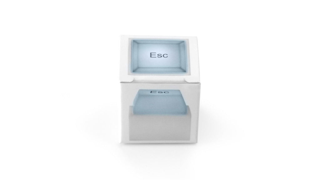 ESC Keyboard Button to Illuminate Your Way with Untarnished Keychain - Cool Brand Designs