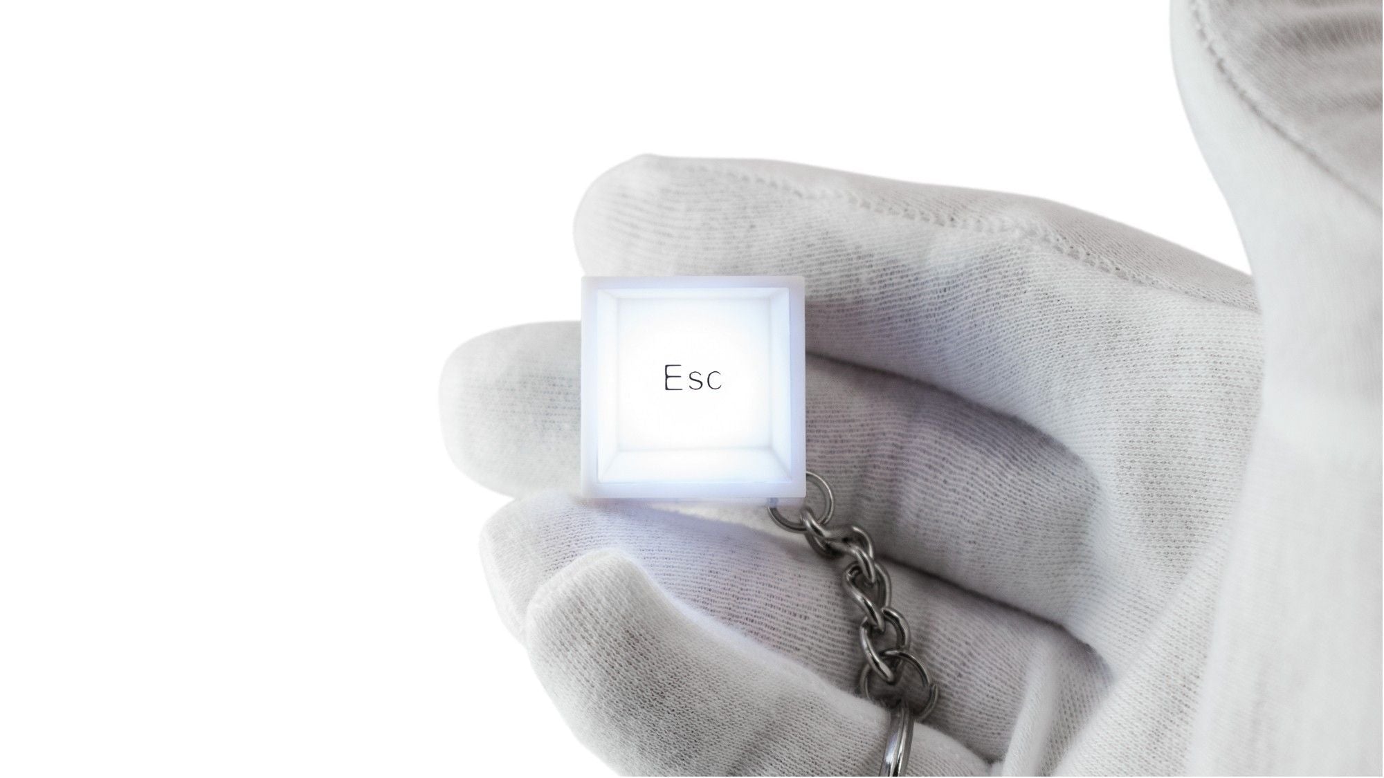 ESC Keyboard Button to Illuminate Your Way with Untarnished Keychain - Cool Brand Designs