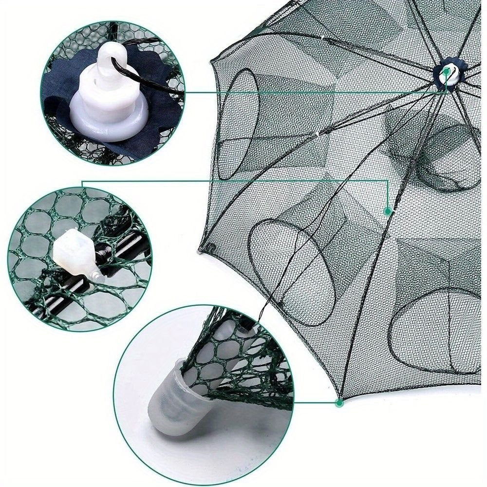 Fishing Bait Trap Crab Net Crawdad Shrimp Cast Dip Cage Fish Minnow Foldable - Cool Brand Designs