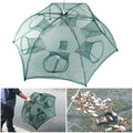Fishing Trap Net Portable Folded Fishing Bait Trap Shrimp Minnow Crab Bait Net 6 Sides 6 Holes Crayfish Cast Mesh Trap Automatic - Cool Brand Designs