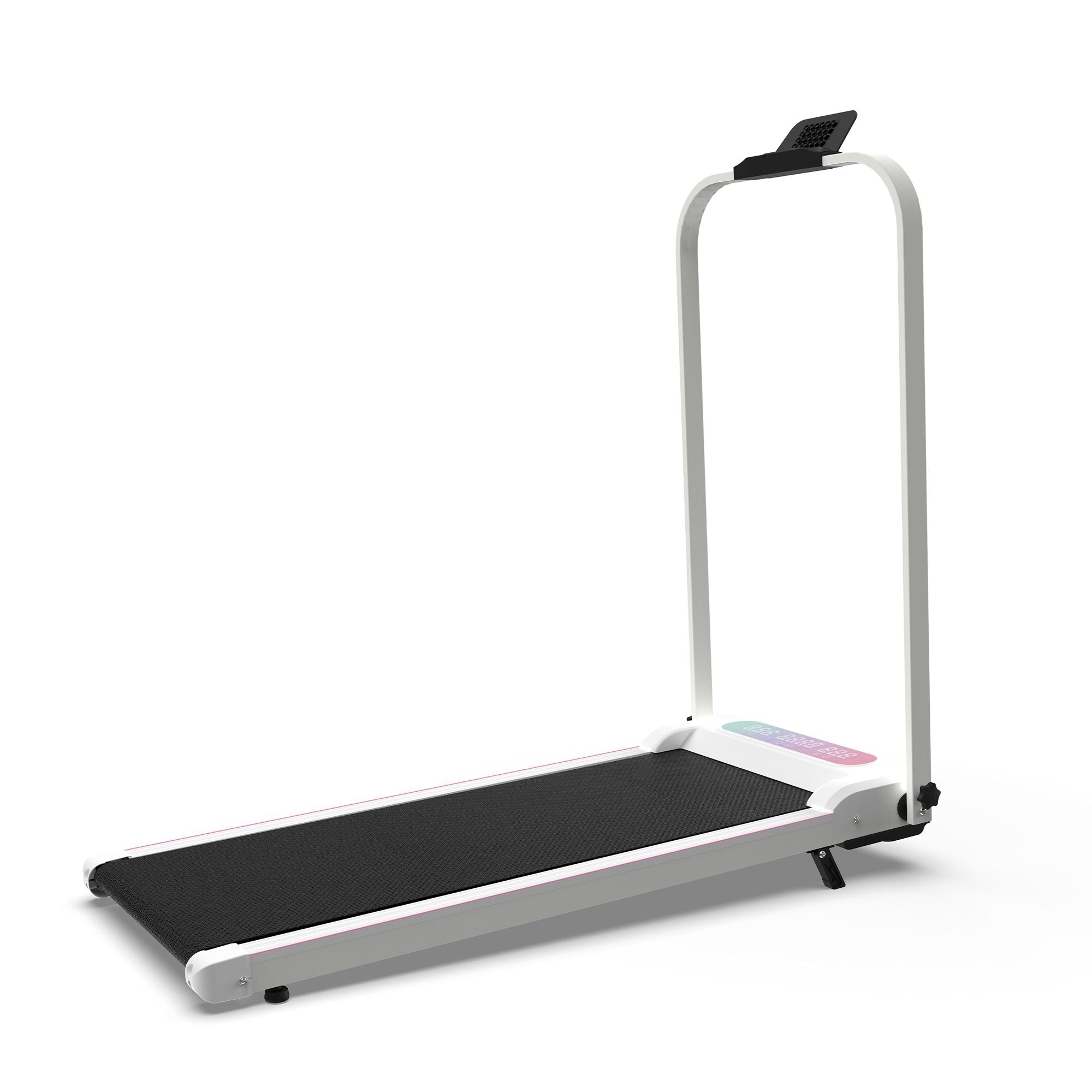 Foldable Treadmill with Handle Bar & Incline, 2 in 1 Upgrade Portable Under Desk Walking Pad and Vibration Pad with Remote Control for Home Office Small Spaces - Cool Brand Designs