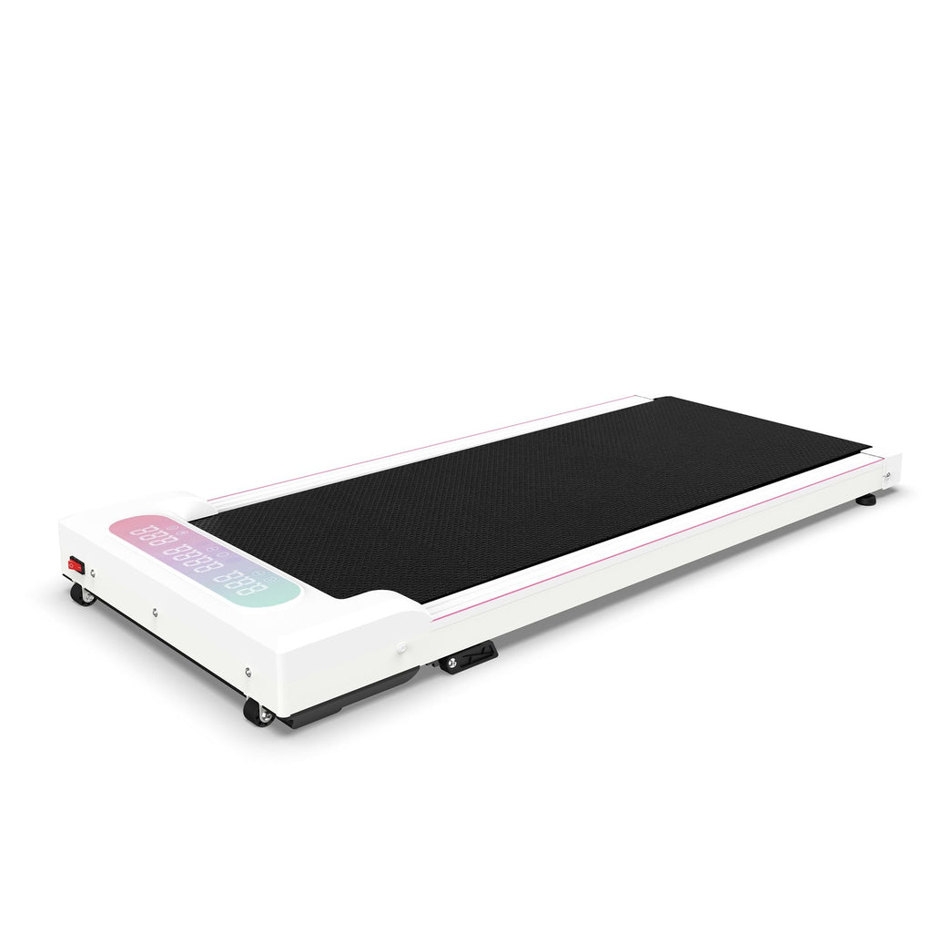 Foldable Treadmill with Handle Bar & Incline, 2 in 1 Upgrade Portable Under Desk Walking Pad and Vibration Pad with Remote Control for Home Office Small Spaces - Cool Brand Designs